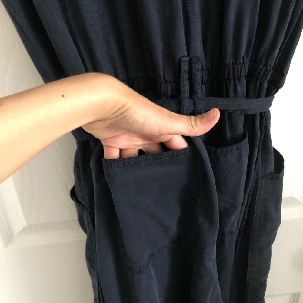 Anthropologie Hei Hei Navy Chambray Jumpsuit - Picture 8 of 8